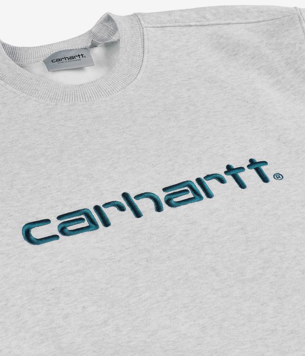 Carhartt WIP Basic Sweatshirt (ash heather duck blue)