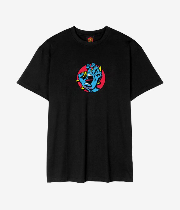 Santa Cruz Hand Dot Front T-Shirty (black)