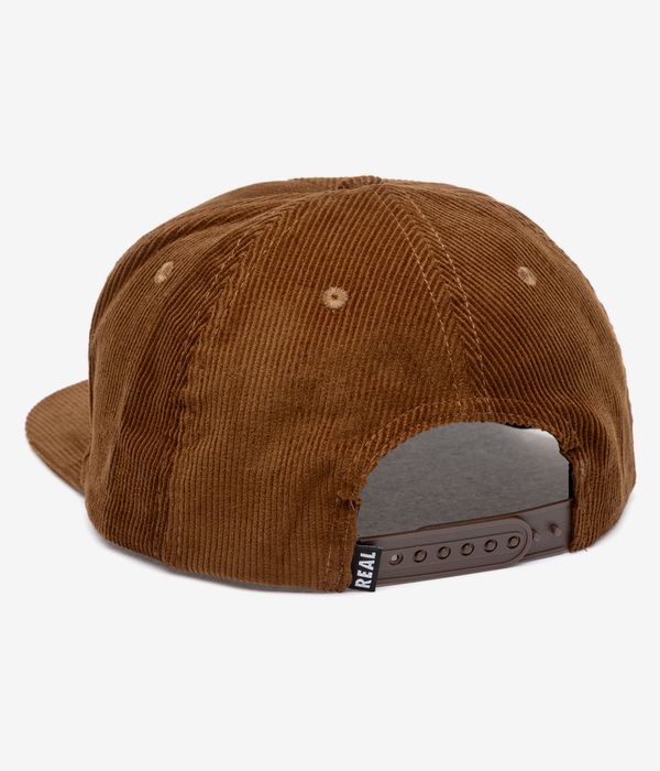 Real Bubble Oval Snapback Cap (brown)