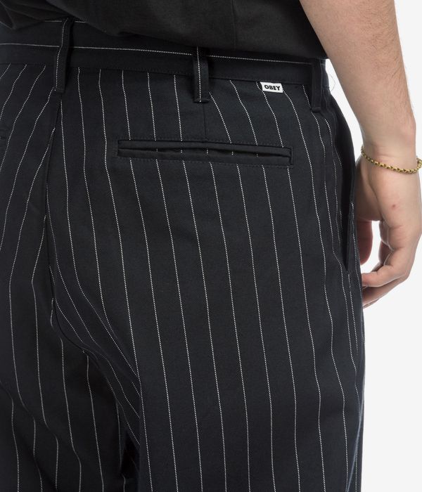 Obey Fubar Pleated Pants (vulcan navy stripe multi)