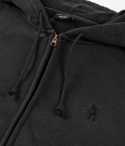 Passport Solid Workers Zip-Hoodie (washed black)