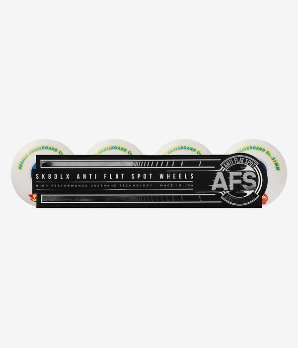 skatedeluxe AFS Hotrod Roues (white blue) 51mm 100A 4 Pack