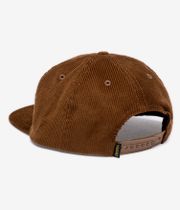 Krooked Skript Snapback Cap (brown gold)