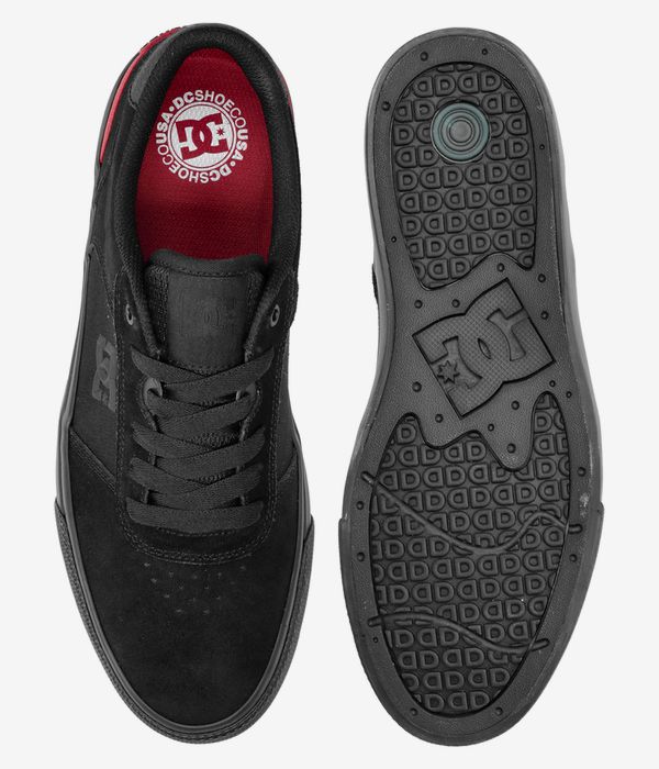DC Teknic S Shoes (black black red)