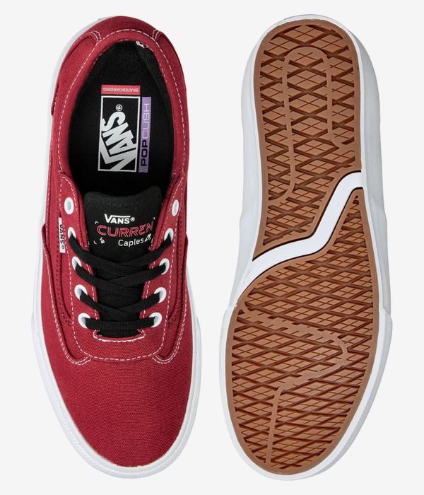 Vans Skate Curren Caples Shoes (red white)