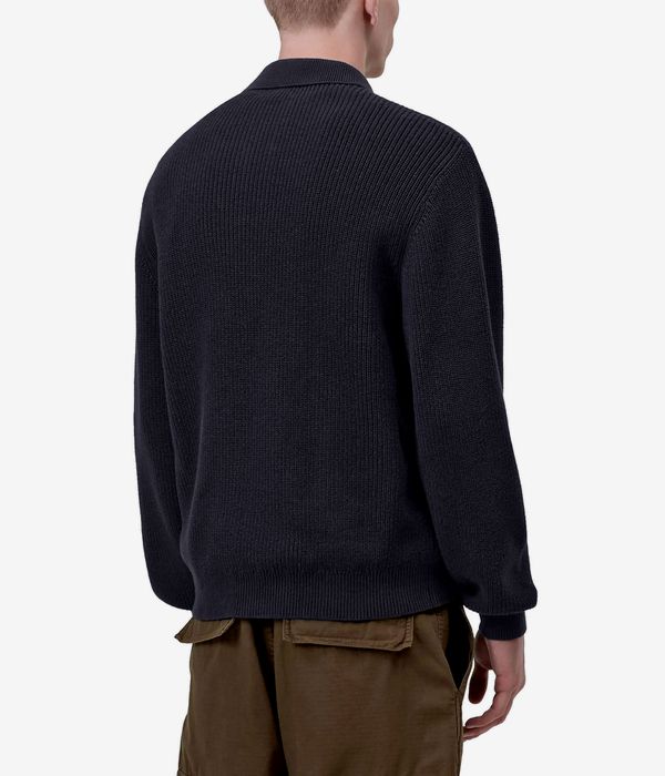 Carhartt WIP Miles Polo Long sleeve (black)
