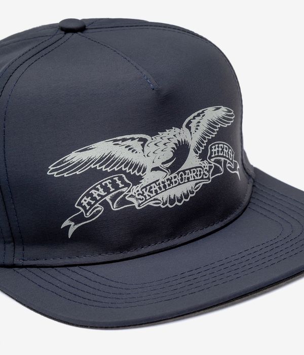 Anti Hero Basic Eagle Snapback Cap (navy grey)