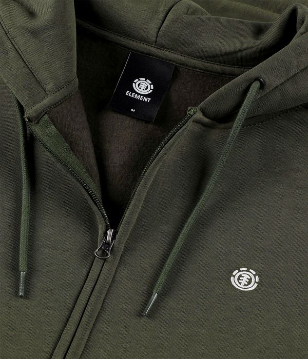 Element Icon Embroidery Zip-Hoodie (forest night)