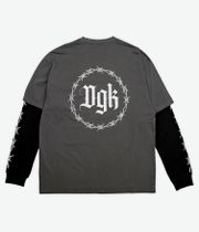 DGK Thorn 2fer Knit Top z Długim Rękawem (washed black)