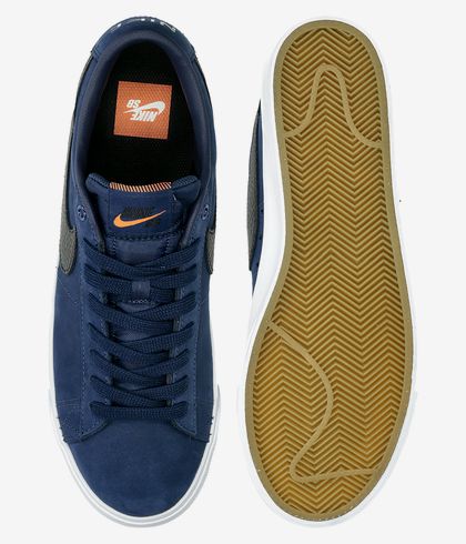 Nike Sb Zoom Blazer Low Gt Iso Shoes Midnight Navy Buy At Skatedeluxe