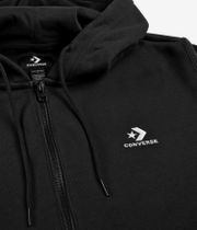 Converse Go To Embroidered Star Chevron Brushed Back Zip-Hoodie (black)