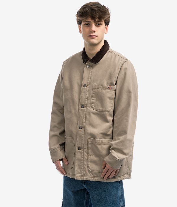 Dickies Duck Canvas Chore Coat Jas (stone washed desert sand)