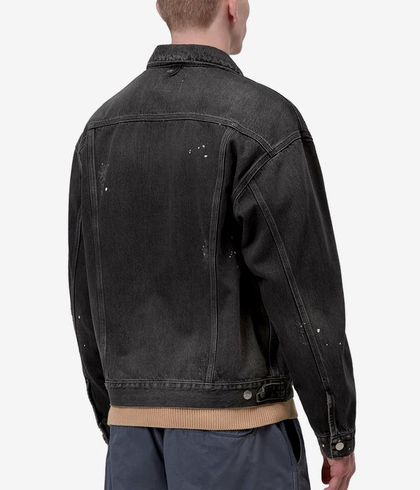 Carhartt WIP Helston Jacket (black destroy wash splatter)