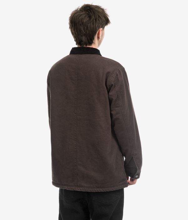 Dickies Duck High Pile Fleece Line Chore Veste (dark brown)