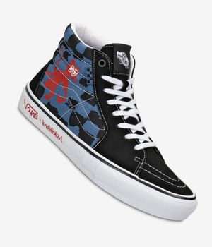 Vans x Krooked Skate Sk8-Hi Natas For Ray Shoes (blue)