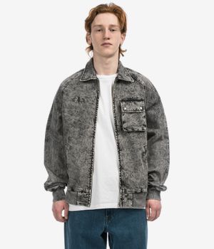 Blue Flowers Leary Acid Wash Jacket (acid wash)