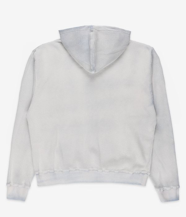 Yardsale Bleached Waffle Zip-Hoodie (blue)