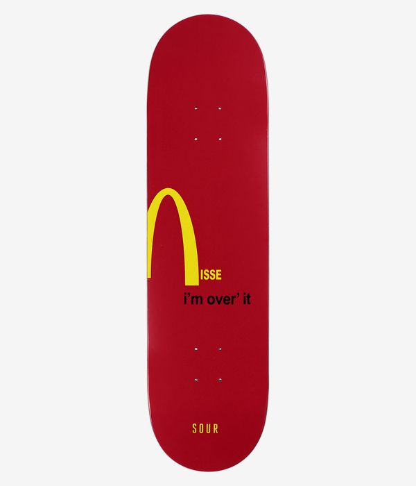 SOUR SOLUTION Ingemarsson Over It 8.375" Planche de skateboard (red)