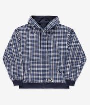 Yardsale Reversible Flannel Felpa Hoodie con zip (blue)