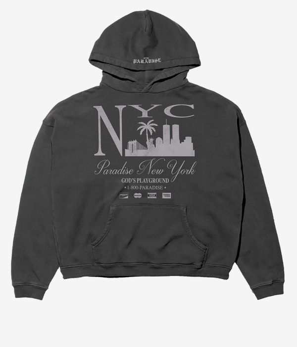 Paradise NYC God's Playground Felpa Hoodie (vintage black)