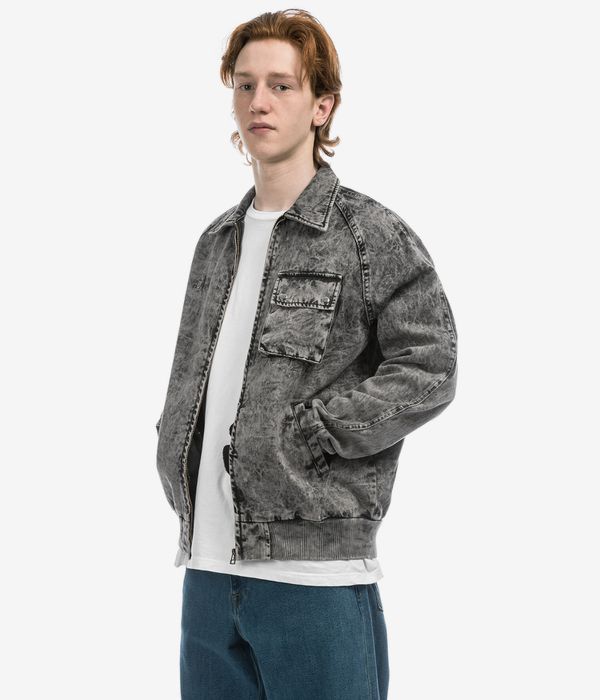 Blue Flowers Leary Acid Wash Jacket (acid wash)