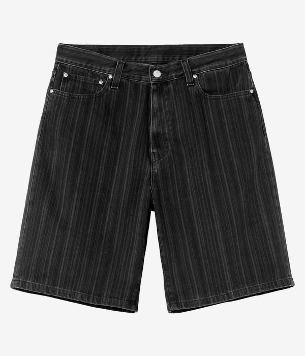 Carhartt WIP Rylan Hampton Shorts (rylan stripe black stone washed)