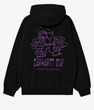 Carhartt WIP Think Tank Zip-Sweatshirt avec capuchon (black purple)