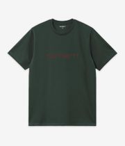 Carhartt WIP Script T-Shirty (dark scarab palisander)