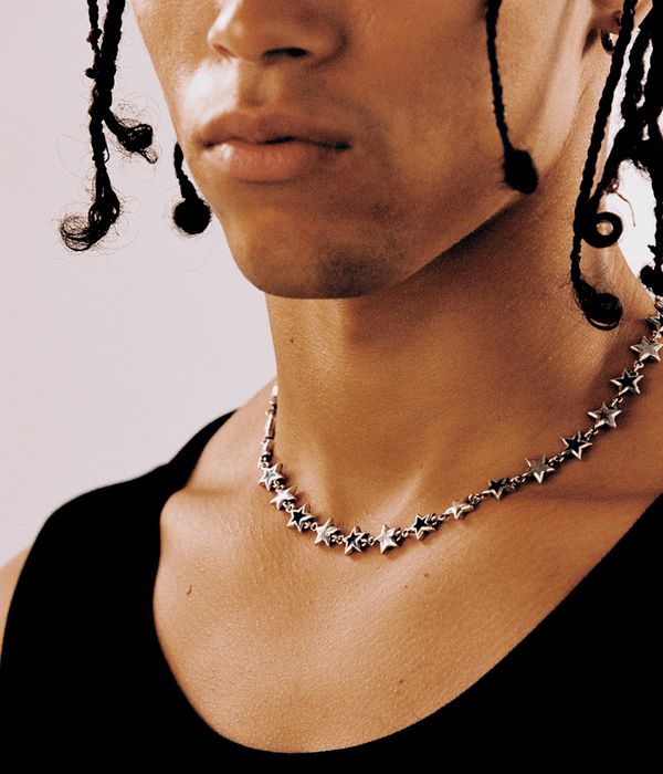 Twojeys Black Enameled Stars halsketting