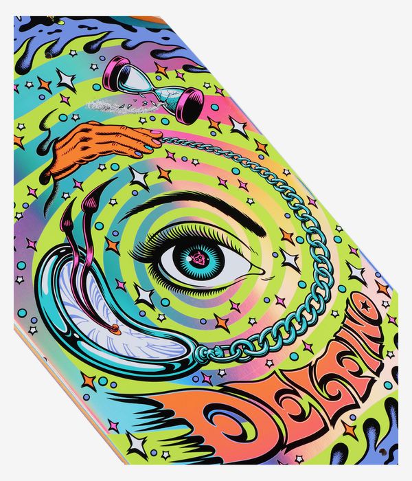 Santa Cruz Delfino Pinball Vision Pro Shaped 9.14" Planche de skateboard (multi)