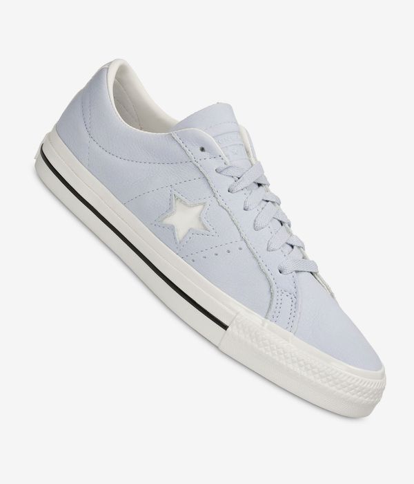 Shop Converse CONS One Star Pro Nubuck Leather Shoes (ghosted egret black)  online | skatedeluxe