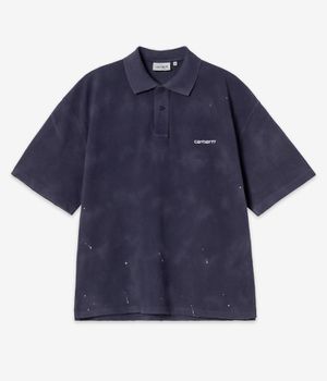 Carhartt WIP Painter Polo-Shirt (dark navy destroy wash splatter)
