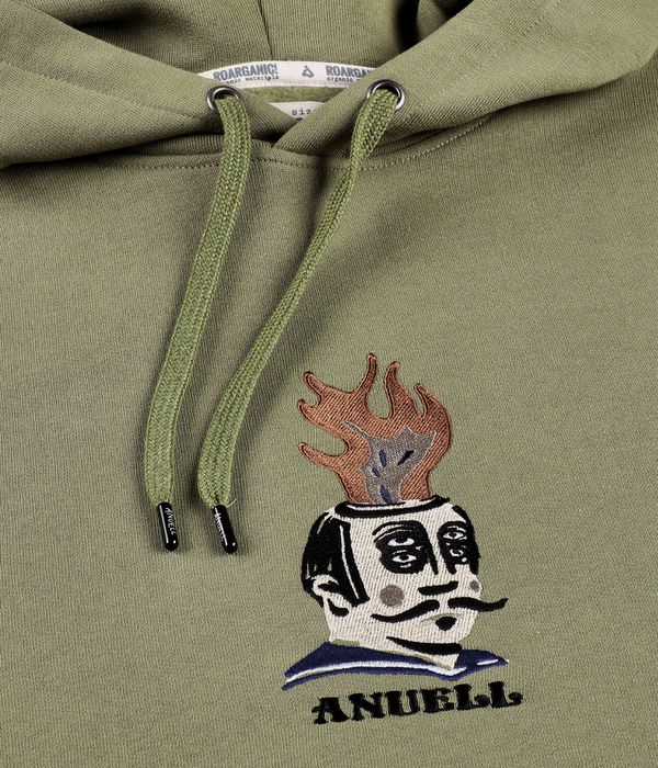 Anuell Flaming Jerry Organic Hoodie (olive)