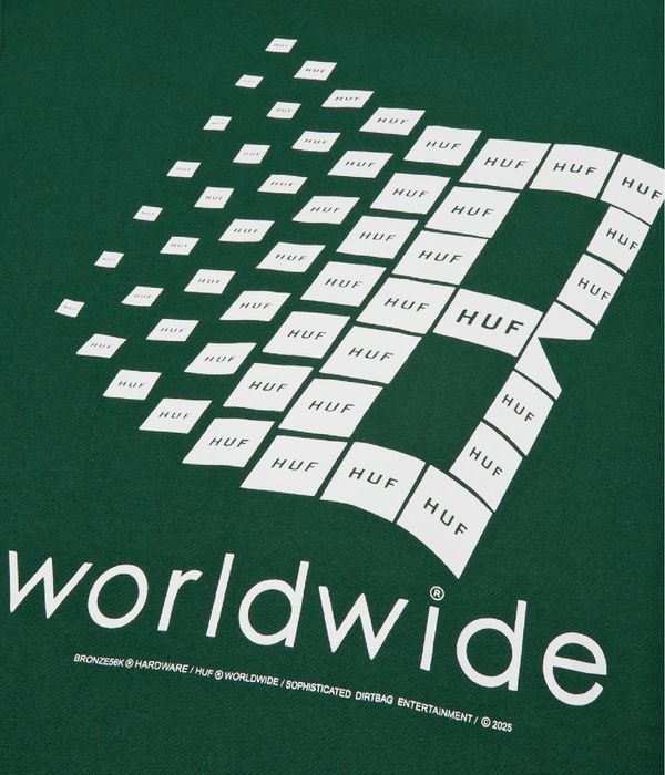 HUF x Bronze 56k Logo Sweatshirt (forest green)