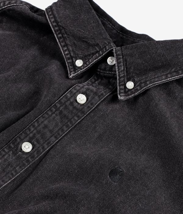Carhartt WIP Lucas Camisa (black stone washed)