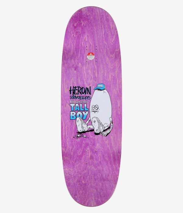 Heroin Skateboards Bail Gun Gary's Tall Boy 10.25" Skateboard Deck (multi)