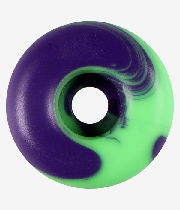 Spitfire Formula Four Team Colors Radial Full Wheels (neon green purple) 56 mm 99A 4 Pack