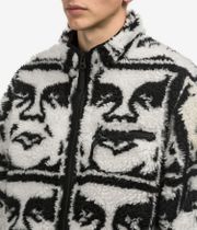 Obey Repeated Icon Sherpa Jacket (black multi)