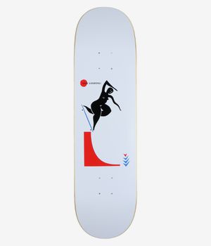 Polar Sanbongi Backside Noseblunt 8.375" Skateboard Deck (white)