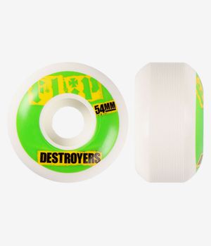 Flip Cutback Roues (white green) 54mm 99A 4 Pack