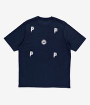 Pop Trading Company Pixel Logo T-Shirty (navy)