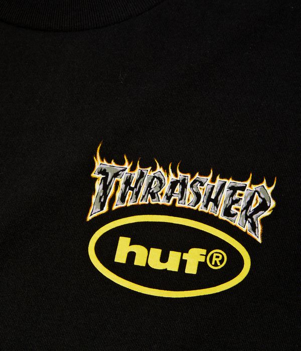 HUF x Thrasher Meltdown T-Shirt (black)