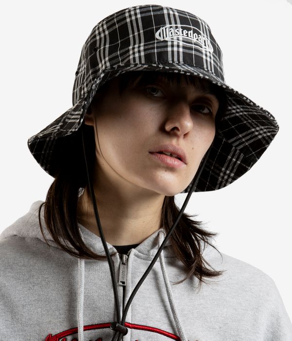 Wasted Paris Yard Tartan Safari Hut (black white)