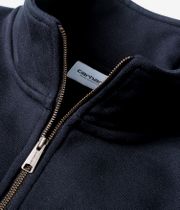 Carhartt WIP Chase Neck Zip Felpa (dark navy gold)
