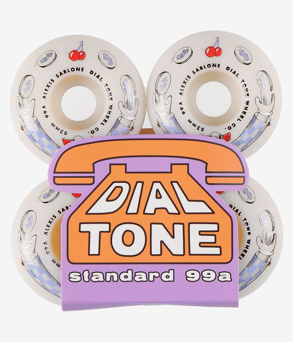 Dial Tone Sablone Wisecracker Standard Wheels (white) 53mm 99A 4 Pack