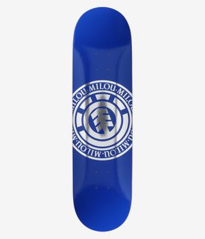 Element Milou Blue Moon 8.25" Skateboard Deck (blue chrome)