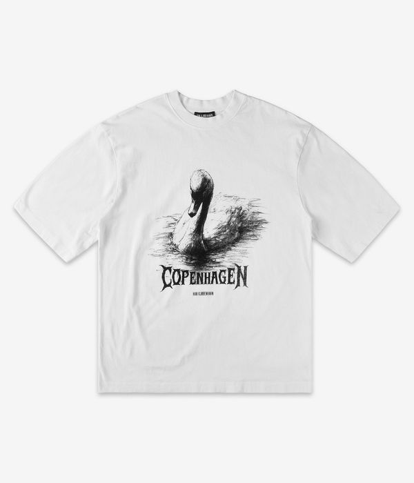 HAN KJØBENHAVN Hk Swan Oversized T-shirt (off white)