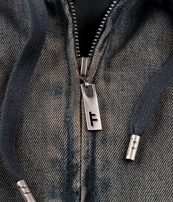 Former Enigma Hooded Denim Jacke (dark blue)