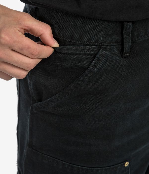 Carhartt WIP Double Knee Pant Organic Dearborn Pants (black stone canvas)