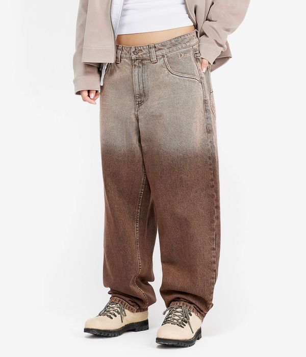Dime Classic Baggy Denim Jeansy (dipped sandblasted brown)